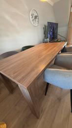 Eettafel met 4 stoelen, Ophalen, Gebruikt, 150 tot 200 cm, Vierkant