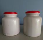 2 Vintage Pommery Franse mosterd potten., Huis en Inrichting, Keuken | Potten en Pannen, Overige materialen, Pot, Bus of Blik