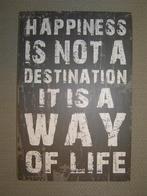 Mooi houten wandbord met bijzondere tekst., Ophalen of Verzenden, Nieuw