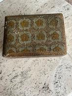 Italiaans barok kistje goud groen stapelen koffietafelboeken, Antiek en Kunst, Ophalen of Verzenden