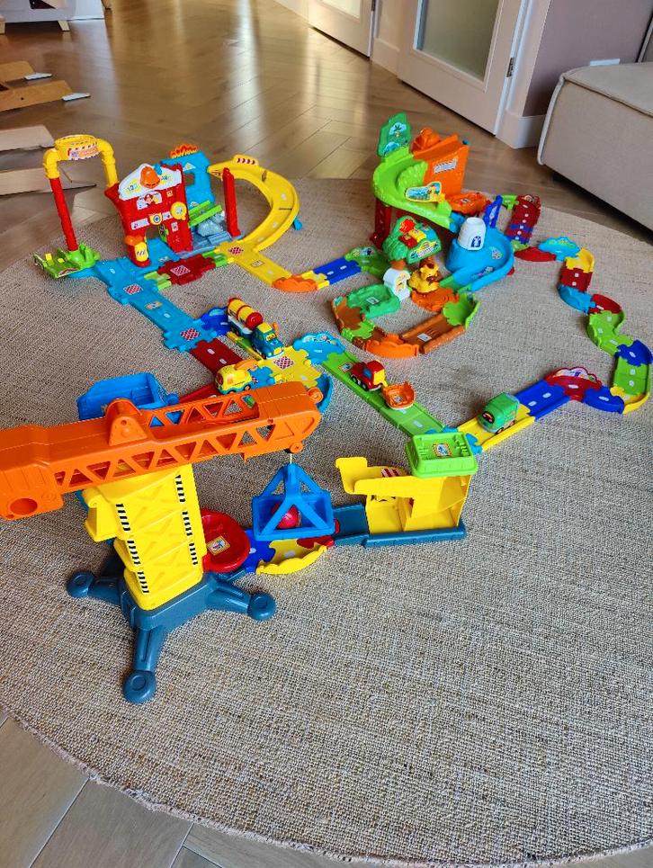 Uitgebreide toet toet autobaan (incl. opbergbak), Kinderen en Baby's, Speelgoed | Vtech, Gebruikt, 2 tot 4 jaar, Ophalen