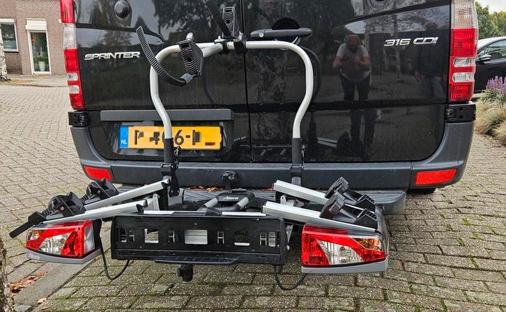Atera Strada Vario Trekhaak Fietsendrager zgan, Auto diversen, Fietsendragers, Gebruikt, Trekhaakdrager, 2 fietsen, Brede banden