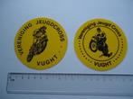 sticker oud Vught motorcross jeugd cross vintage retro club, Verzenden, Zo goed als nieuw, Bedrijf of Vereniging