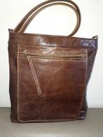 Stoere bruin leren tas, Overige merken, Gebruikt, Bruin, Ophalen of Verzenden