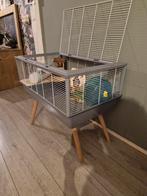 Zolux neo nigha grijs hamster/gerbil kooi, 60 tot 90 cm, Kooi, Hamster, Gebruikt