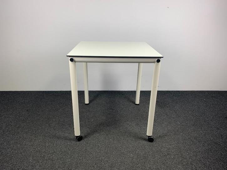 Statafel Verrijdbaar Wit 110,5x100x100 cm 24297, Huis en Inrichting, Bureaus, Gebruikt, Ophalen