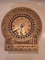 Messing Zonnewijzer Kalender Klok, Ophalen of Verzenden
