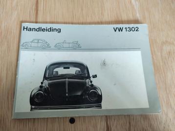 Handleiding voor Volkswagen 1302, 1302 S aug. 1972 beschikbaar voor biedingen