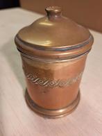 Antieke koperen pot met deksel, Antiek en Kunst, Antiek | Koper en Brons, Ophalen of Verzenden, Koper