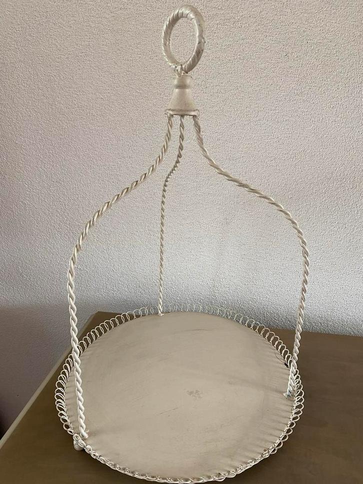 Vintage Brocante Taartplateau/ fruitplateau, Huis en Inrichting, Woonaccessoires | Etagères, Gebruikt, Ophalen of Verzenden