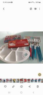 Waterverf set met kwasten, Hobby en Vrije tijd, Schilderen, Ophalen of Verzenden