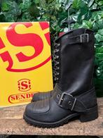 geweldig mooie vintage biker boots van Sendra maat 43, Sendra, Zwart, Boots, Nieuw