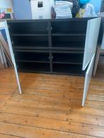 Ikea Besta kast combinatie - wit hoogglans/donkerbruin, Antiek en Kunst, Ophalen