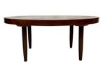 Vintage Houten Ronde Salontafel Jaren 60 Design, Ophalen, Gebruikt, 50 tot 100 cm, Vintage salontafel