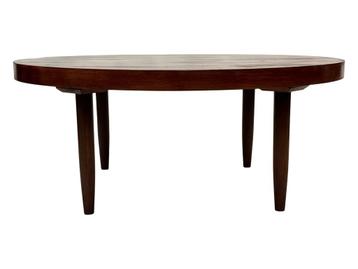 Vintage Houten Ronde Salontafel Jaren 60 Design beschikbaar voor biedingen