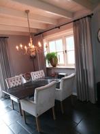 Prachtige gordijnen 6 stuks (3 sets) grijs, Huis en Inrichting, Ophalen of Verzenden, Zo goed als nieuw, Grijs, 200 cm of meer