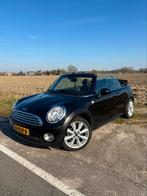 Mini cooper 1.6 ONE Cabrio 2010 Zwart, Auto's, Mini, Voorwielaandrijving, Zwart, 4 cilinders, Cabriolet