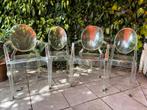 Set van vier Kartell tuinstoelen van Philippe Starck, Ophalen, Gebruikt, Kunststof, Stapelbaar