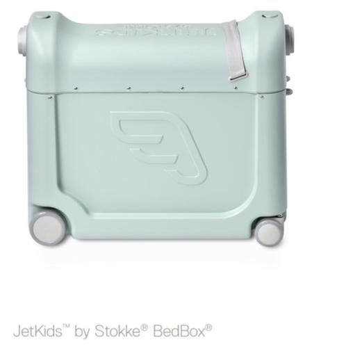 Stokke jetkids bedbox kinder koffer, Sieraden, Tassen en Uiterlijk, Koffers, Gebruikt, Hard kunststof, Minder dan 50 cm, Minder dan 35 cm