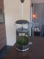 Cafetière teamaker, kan.  Doordrukfilter. 1 liter, Ophalen, Zo goed als nieuw, Glas, Overige stijlen