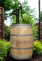 Houten Regenton 225 Liter Eiken Wijnvat met Pomp / Ton