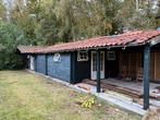 Blokhut/Tuinhuis - Veel bruikbaar hout,ramen,deuren etc, Tuin en Terras, Ophalen, Tuinhuis, 250 tot 500 cm, 1 raam