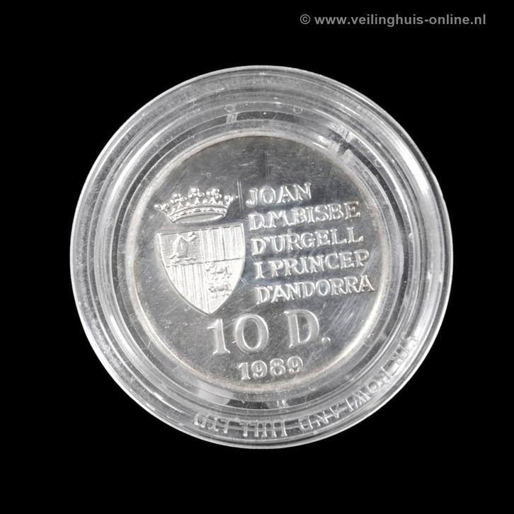 Herdenkingspenning - 10 Diners, Postzegels en Munten, Penningen en Medailles, Zilver, Ophalen