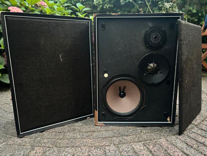 Philips 22RH456 Luidsprekers - Vintage, Audio, Tv en Foto, Luidsprekers, Gebruikt, Front, Rear of Stereo speakers, Minder dan 60 watt