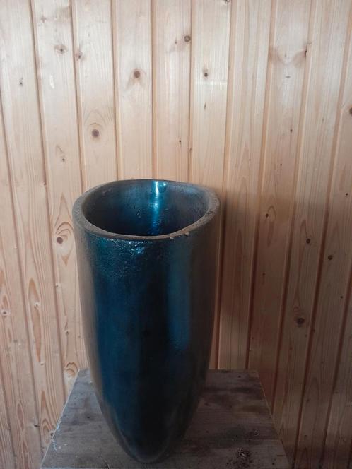 3 grote geglazuurde planten potten ovaal, Huis en Inrichting, Woonaccessoires | Vazen, Zo goed als nieuw, Overige kleuren, Minder dan 50 cm