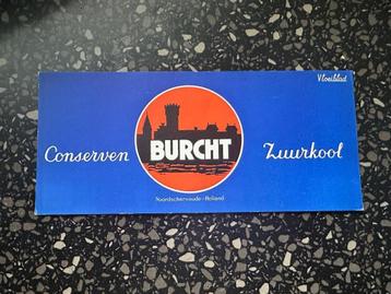 Fraai BURCHT conserven Zuurkool vloeiblad. Noordscharwoude.  beschikbaar voor biedingen