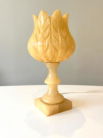 Antieke Albasten Bloemenlamp (Herna) beschikbaar voor biedingen