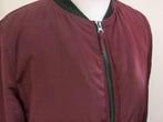 Bordeaux rode half lange warme jas maat M 38 bomber jack, Kleding | Dames, Maat 38/40 (M), Atmosphere, Overige kleuren, Ophalen of Verzenden