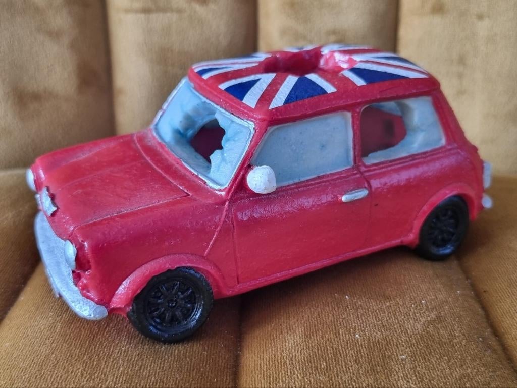 Mini Cooper beeldje aquarium, Dieren en Toebehoren, Vissen | Aquaria en Toebehoren, Ophalen of Verzenden, Nieuw