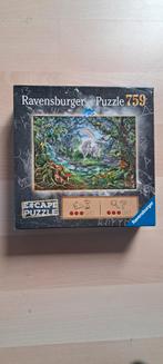 Ravensburger Escape Puzzle 759 - Eenhoorns, Ophalen of Verzenden, 500 t/m 1500 stukjes, Zo goed als nieuw, Legpuzzel