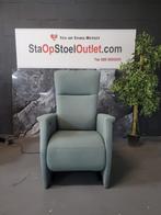Prominent Toscana Zeegroen met Tiptoetsen, Huis en Inrichting, Fauteuils, Minder dan 75 cm, Stof, Ophalen of Verzenden, Zo goed als nieuw