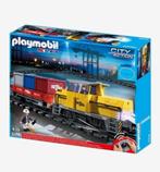 Playmobil treinbaan incl playmobil container heftruck, Kinderen en Baby's, Speelgoed | Playmobil, Complete set, Ophalen of Verzenden