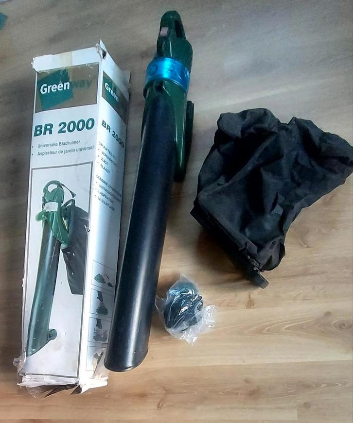 Greenway Bladblazer/Zuiger - Weinig Gebruikt, Tuin en Terras, Bladblazers, Zo goed als nieuw, Handgedragen, Elektrisch, Met opvangzak