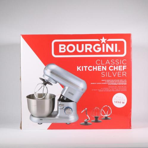 Bourgini Classic Kitchen Chef Silver - Nieuw, Witgoed en Apparatuur, Keukenmixers, Nieuw