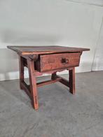Antieke rustieke spaanse tafel wabi sabi stijl, Ophalen of Verzenden
