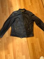 TIGHA donkerblauwe leren jas maat XXL, Kleding | Heren, Jassen | Winter, Ophalen of Verzenden, Zo goed als nieuw, Maat 56/58 (XL)
