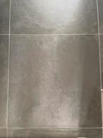 Tegels te koop 60x60 cm keramisch antraciet, Ophalen of Verzenden, Zo goed als nieuw, Minder dan 5 m², Vloertegels