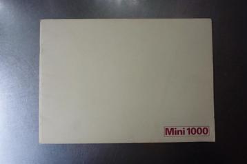 brochure Mini 1000, 850, Clubman Estate, Mini Special beschikbaar voor biedingen