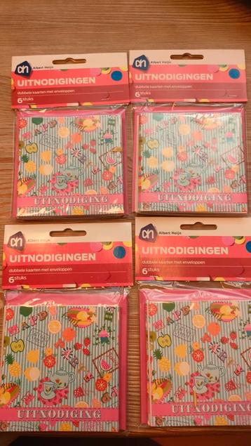 AH Uitnodigingskaarten - 4 Pakjes beschikbaar voor biedingen