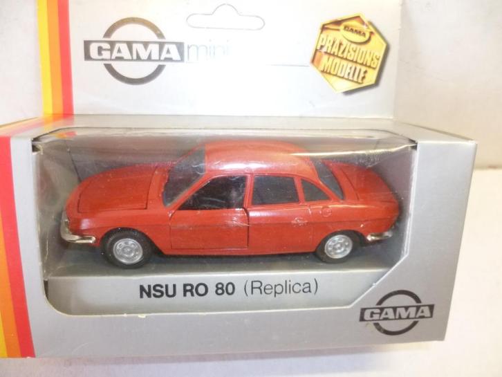 Gama 1127 NSU RO 80 rood nieuw in doos 1:43 modelauto., Hobby en Vrije tijd, Modelauto's | 1:43, Nieuw, Auto, Gama, Ophalen of Verzenden