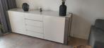 Dressoir wit hoogglans rvs, Ophalen, Gebruikt, 200 cm of meer, Met deur(en)