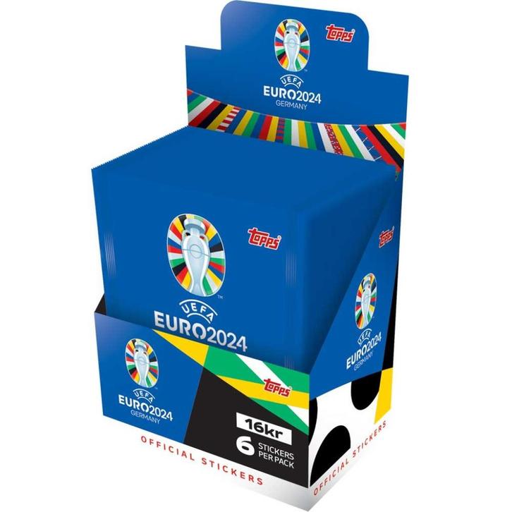 Topps Euro 2024 - Display Met 50 Packs, Hobby en Vrije tijd, Stickers en Plaatjes, Nieuw, Meerdere stickers, Ophalen of Verzenden