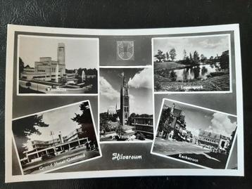 Hilversum, 5 luik, ongelopen, jaren 50-60,  fotokaart  Verze beschikbaar voor biedingen