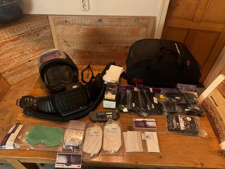 Speedglas 9100FX adflow laskap/slijpkap, Doe-het-zelf en Verbouw, Laskappen, Gebruikt, Lasfilter, Ophalen