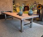 Licht eiken eettafel 3.00 m - 1.20 m, Huis en Inrichting, Tafels | Eettafels, Ophalen, 100 tot 150 cm, Eikenhout, 200 cm of meer