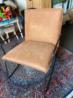 Mooie lounge stoel/fauteuil suède bruin/cognac, Ophalen, Zo goed als nieuw, Bruin, Eén